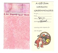 $25.00 Nipawin Greenhouses Gift Certificate