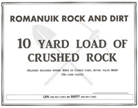 10 Yards Crushed Rock