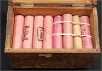 28 Rolls of Wheat Cents; 4 Rolls of Memorial