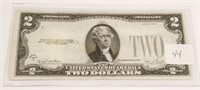 $2 Note 1928-G (Appears to be Missing Overprint)