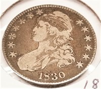 1830 Half Dollar F