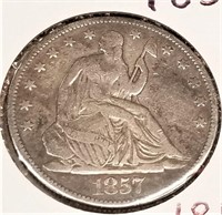 1857 Half Dollar VG