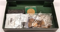 Box of Wheat Cents; Misc. U.S.; Medals