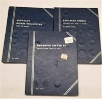 3 Partial Albums of Canadian Nickels (1870-2012)