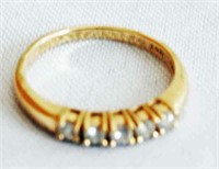 14K Gold Diamond Band