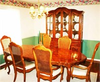 9-Pc. Provincial Dining Room Suite- Table,6 Chairs
