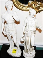 Pair of Bust Statues
