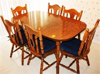 7-Pc. Wooden Table & Chairs Set