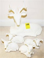 Ceramic Deer Lot (5 Pcs.)
