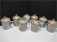 Asian Cups with Lids - qty 8