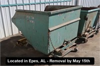 APPROX 54"X54" SELF DUMPING HOPPER W/WHEELS