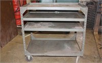 24"x36"x36" 4 shelf rolling table