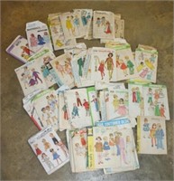 lot of vintage clothes patterns