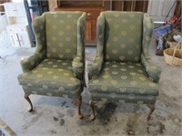 PAIR OF 2 FIRESIDE UPHOLSTERED CHAIRS