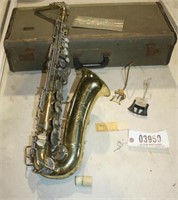 vintage Conn saxophone in case
