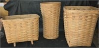 Lot with (3) large Longaberger baskets