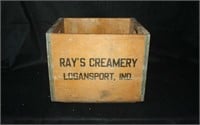 Ray's Creamery, Logansport, IN wood crate