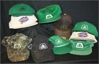 Lot of (10)  Pioneer Seed advertising hats