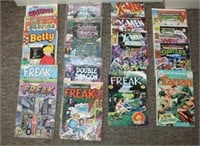 (18) vintage comic books