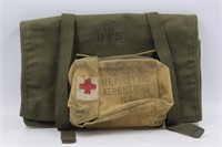 (2) WW1 Medic & WW2 Surgical Instrument Pouches