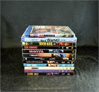(10) MOVIES DVDS & BLU RAYS MIX