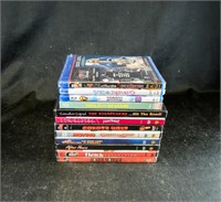 (12) MOVIES DVDS & BLU RAYS MIX