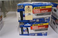 Lot of 2 Peak 2000W Mobile Power Outlets