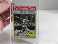 1976 LOU GEHRIG Topps Card