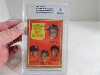 Graded 1962 "5EXC" Home Run Leaders BB Card
