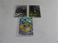 Lot (3) Holographic HILDEBRANDT Unique Cards