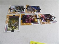 Lot (5) Transformers Armada ComicArt Trading Cards