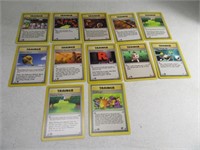 Lot (12) Pokemon TRAINER 1st Edition 2000 Cards
