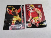Lot (2) Hulk Hogan 2002 Fleer WWE Cards