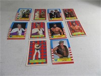 Lot (10) 80's WWF Cards & Sticker Cards