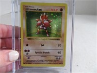 Pokemon HITMONCHAN Holo 7/102 Insert 1999 Card