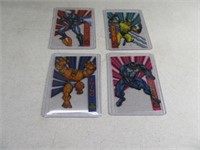 Lot (4) MARVEL1994 Clear Suspended Animation Cards
