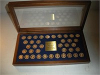 Marked 14k Gold Danbury Mint Presidential Coins