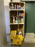 Mop Bucket, Step Stool, Misc. Cleaning Supplies