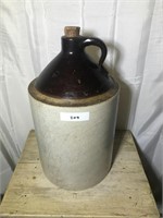 209 5 gal. Glazed Stoneware Brown Top Whiskey Jug