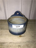 254 Blue/White Small Stoneware "Salt" Crock