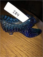 289 Fenton Glass Slipper Blue