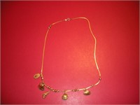 14 Karat Gold Necklace  20 Inches Long
