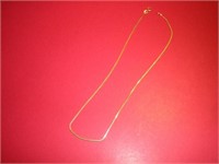 14 Karat Gold Necklace  16 Inches Long