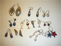 (11) Sterling Silver Pairs Of Earrings