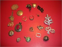 Sterling Silver Earrings, Pins & Rings