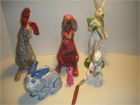 Collectable Bunny Knick Knacks  Tallest- 16