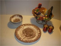 Turkey Plates & Server