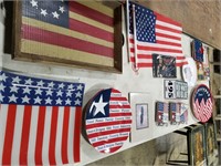 table top of patriotic items