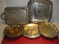 Silver Plate Serving Trays Largest 16x16