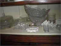 Glassware (Contents of Shelf)